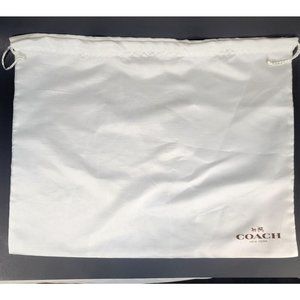 19" x 15" Coach Drawstring Handbag Dust Bag Protective Storage Cover Sateen Logo